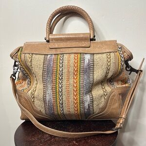 Frye Tan and Multicolor Satchel